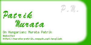 patrik murata business card